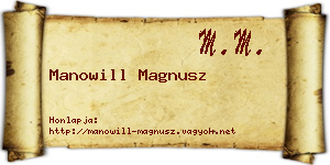 Manowill Magnusz névjegykártya